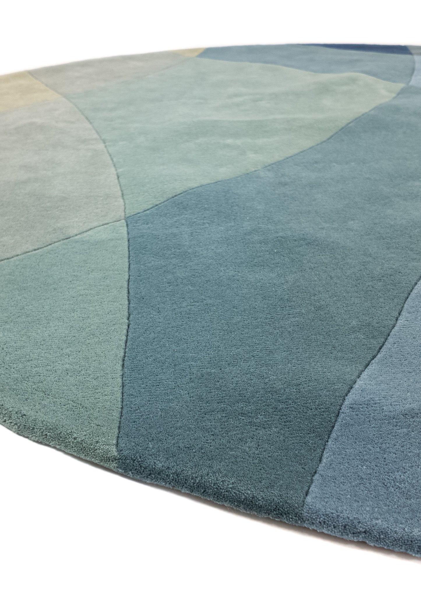 Rug MOMO Rugs Rhythmic Tides Indigo Round