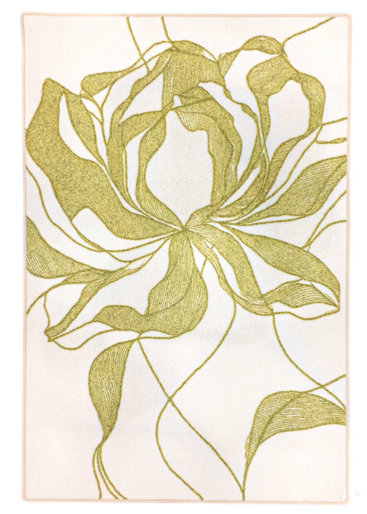 Rug MOMO rugs x NOŪRA studios - Bloom Beige/ olive