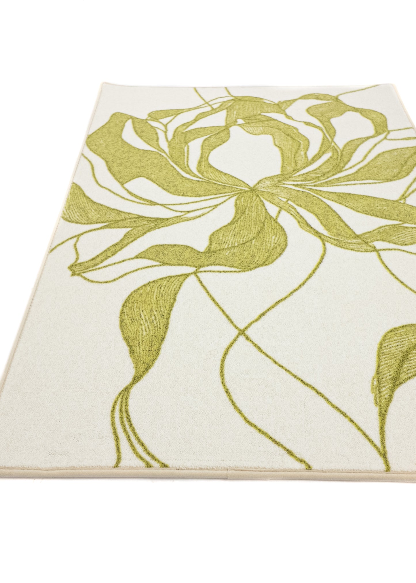 Rug MOMO rugs x NOŪRA studios - Bloom Beige/ olive