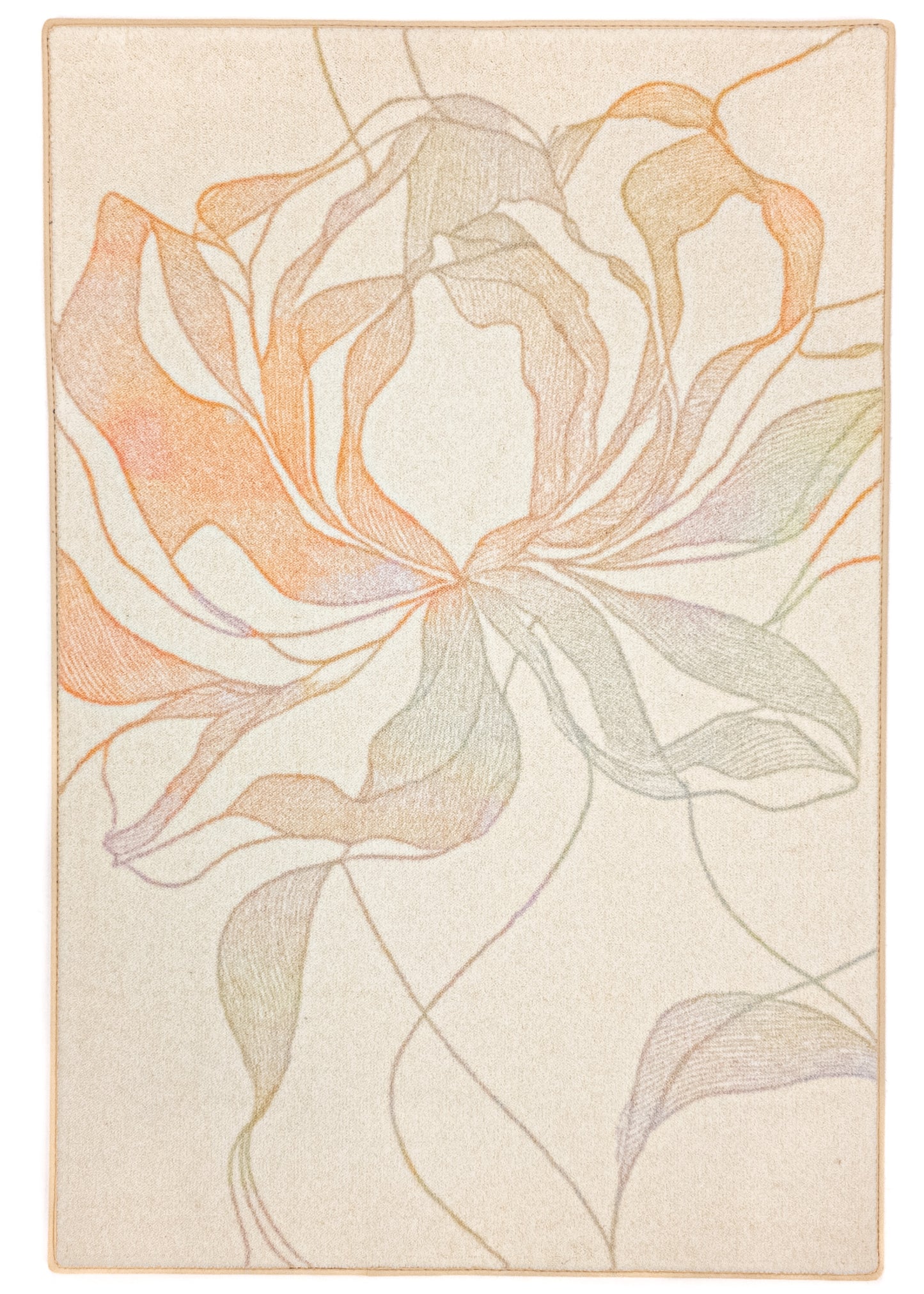 Rug MOMO rugs x NOŪRA studios - Bloom Beige/ multicolour