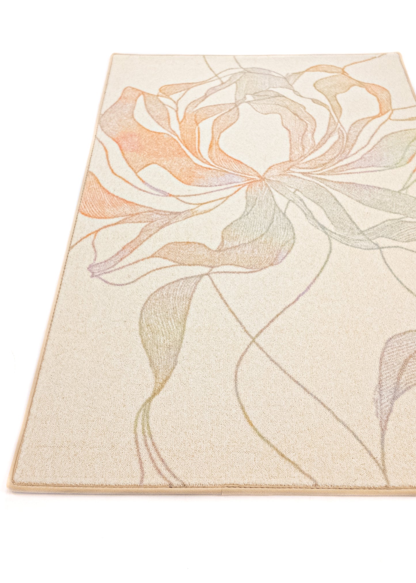 Rug MOMO rugs x NOŪRA studios - Bloom Beige/ multicolour