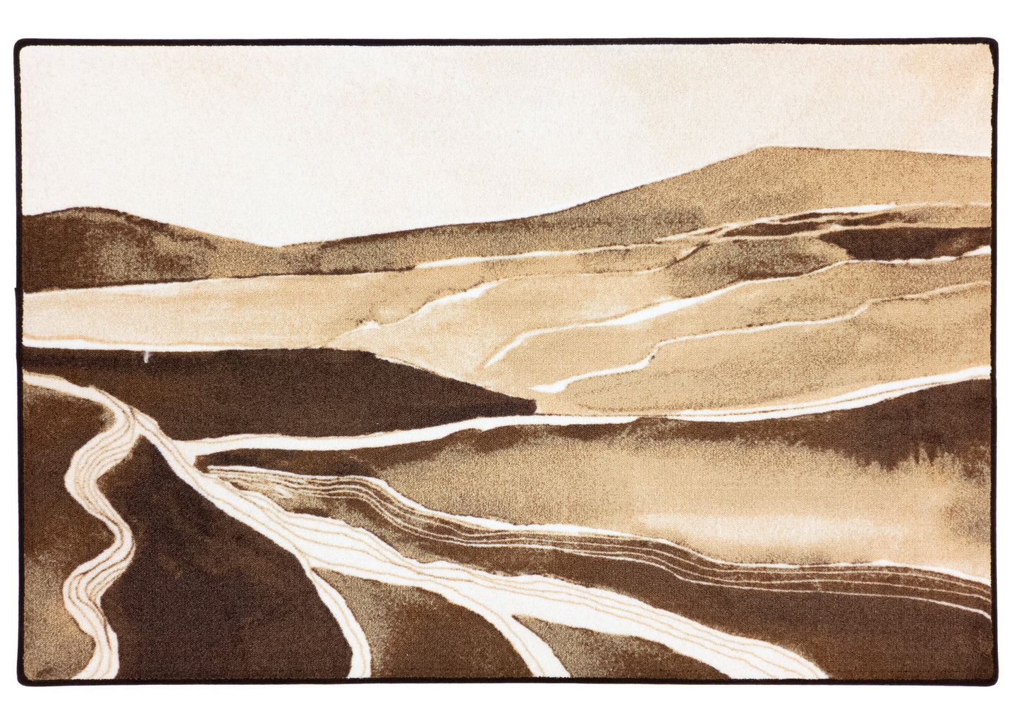 MOMO rugs x NOŪRA studios rug - Horizon Brown/ sand