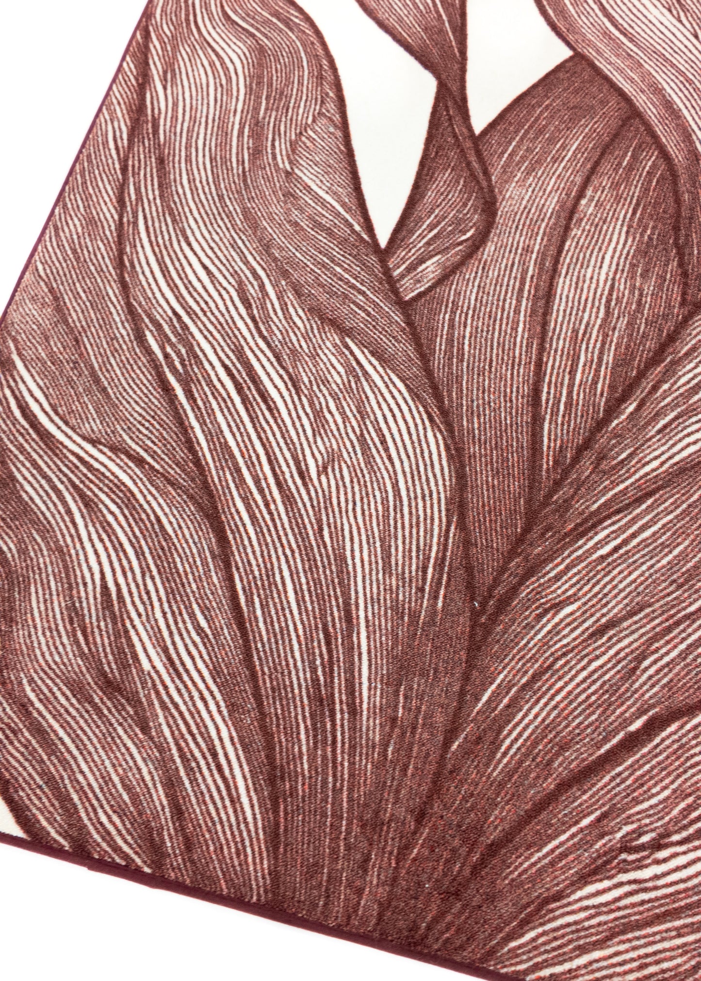Rug MOMO rugs x NOŪRA studios - Botanical Beige/burgundy