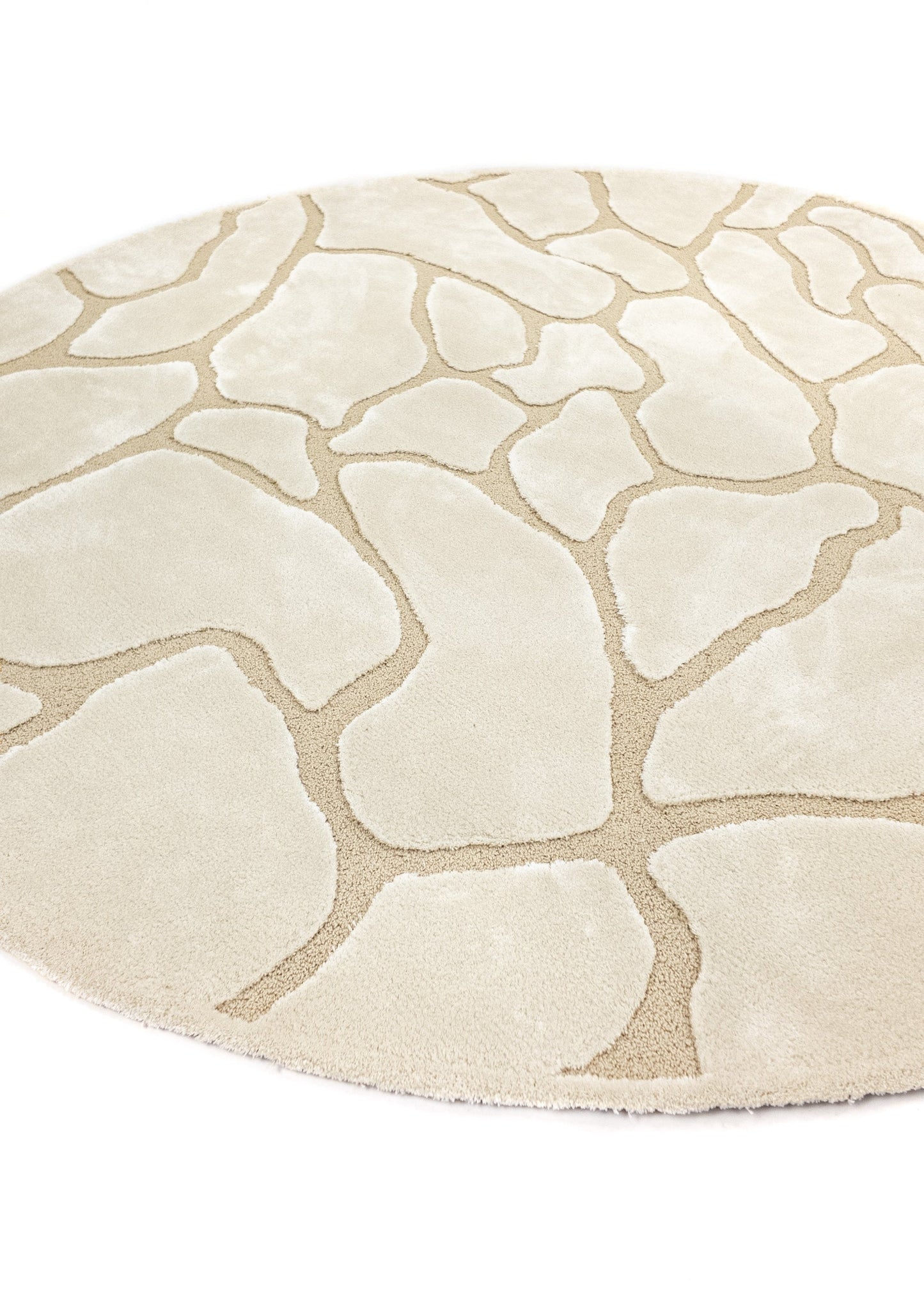 Rug MOMO Rugs | Cracks Natural Round