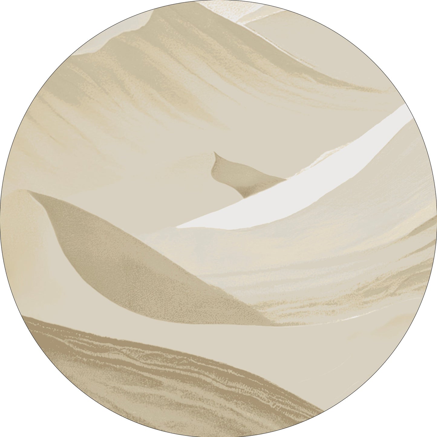MOMO rugs x NOŪRA studios - Dune Sand Round