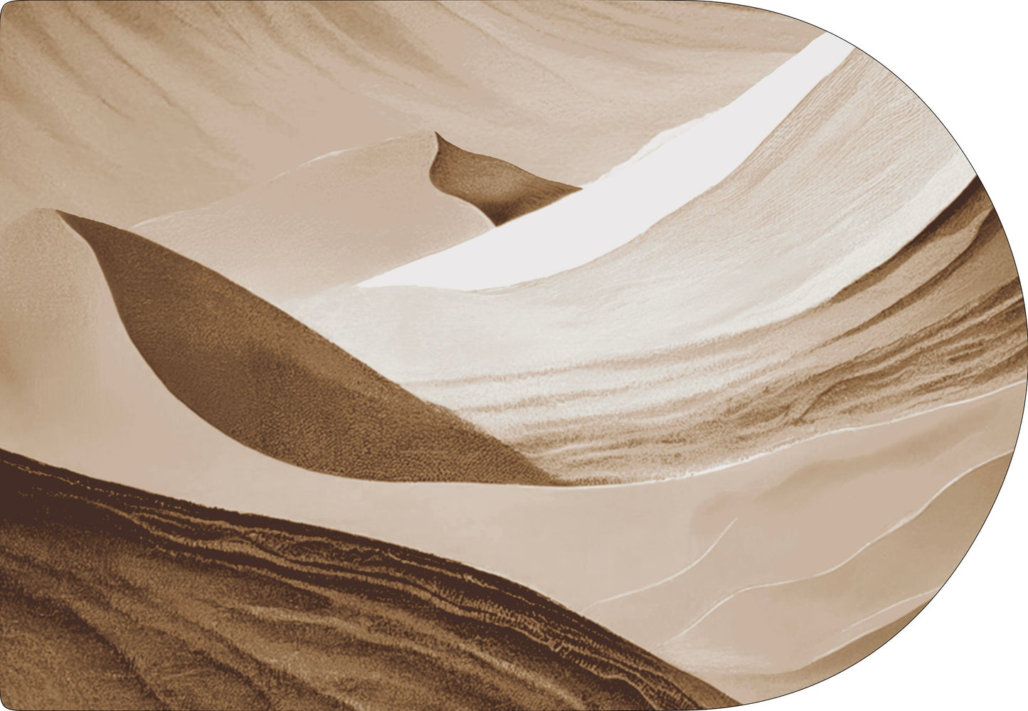 MOMO rugs x NOŪRA studios - Dune Brown Arch