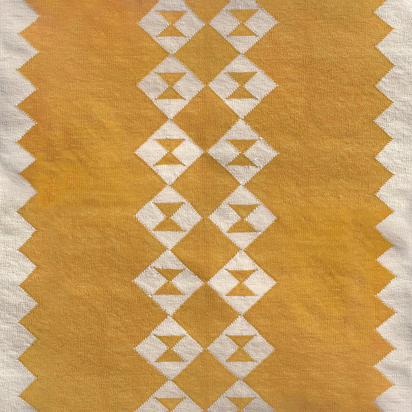 Stair runner Sophie Cooney Raw Cotton Eye Duo Yellow
