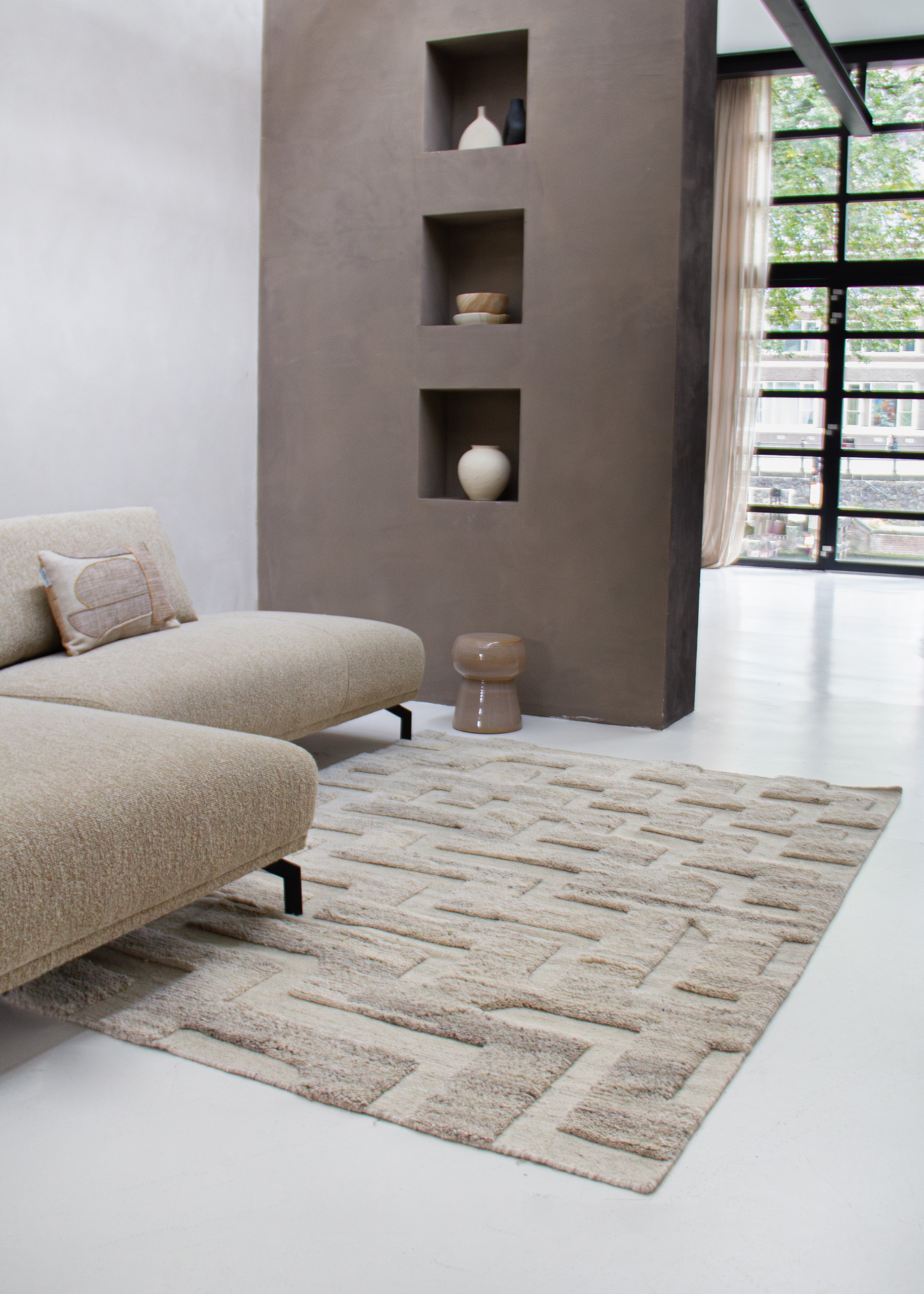 MOMO Rugs Amalfi Beige cream carpet – Momo Rugs