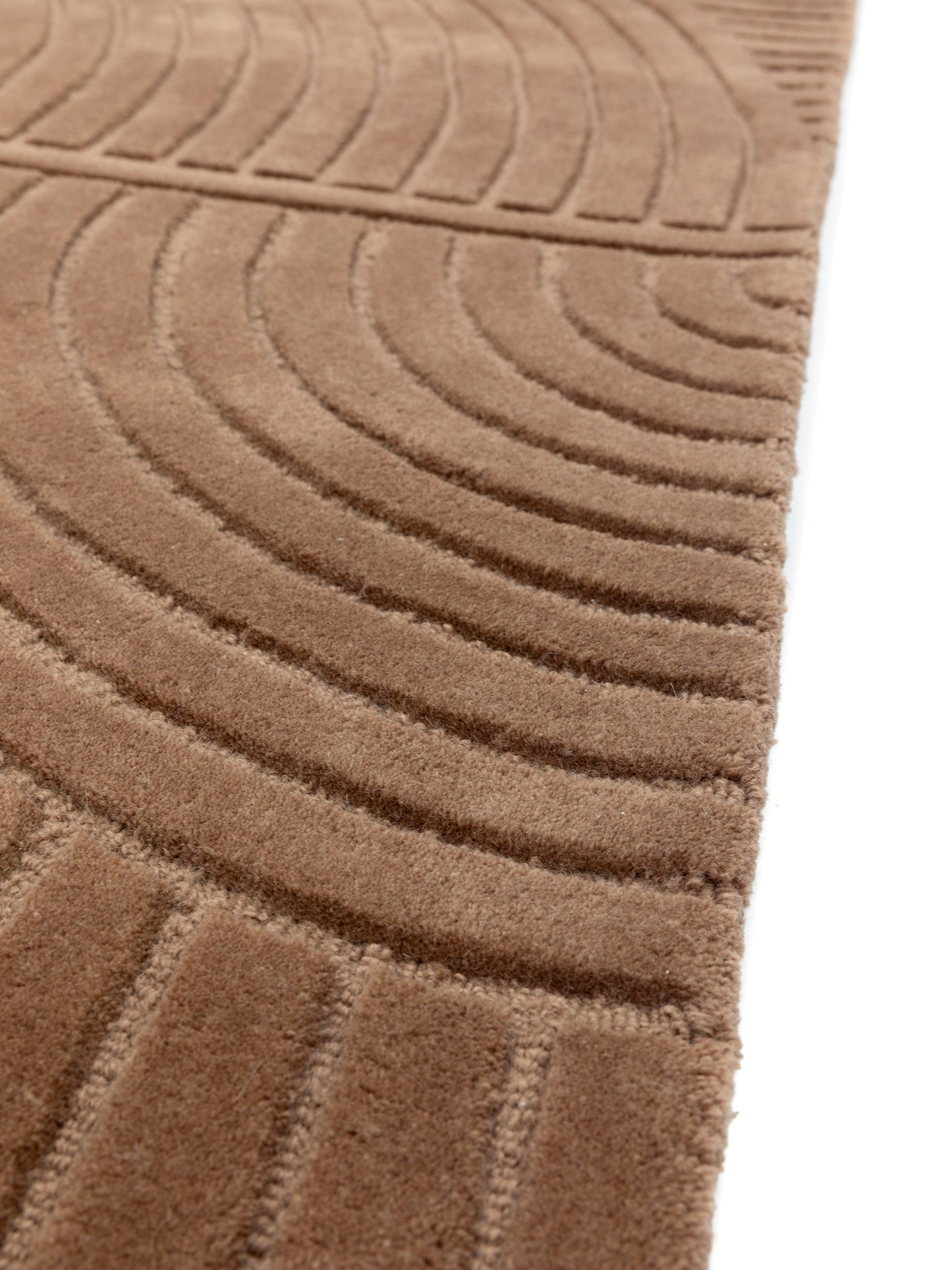 Carpet MOMO Rugs Studio | Bending Lines Cocoa Mocha