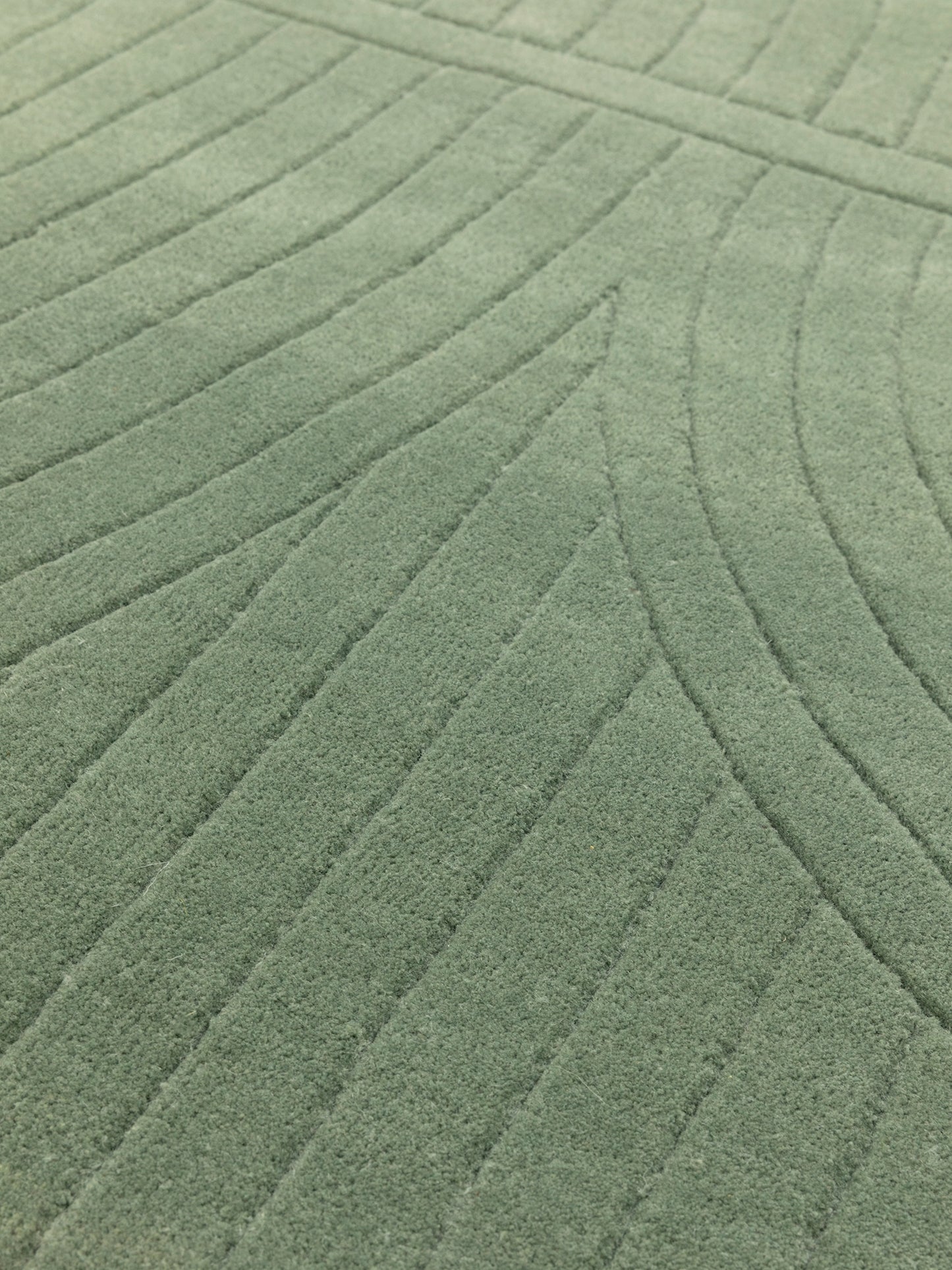 Carpet MOMO Rugs Studio | Bending Lines Forest Leaf