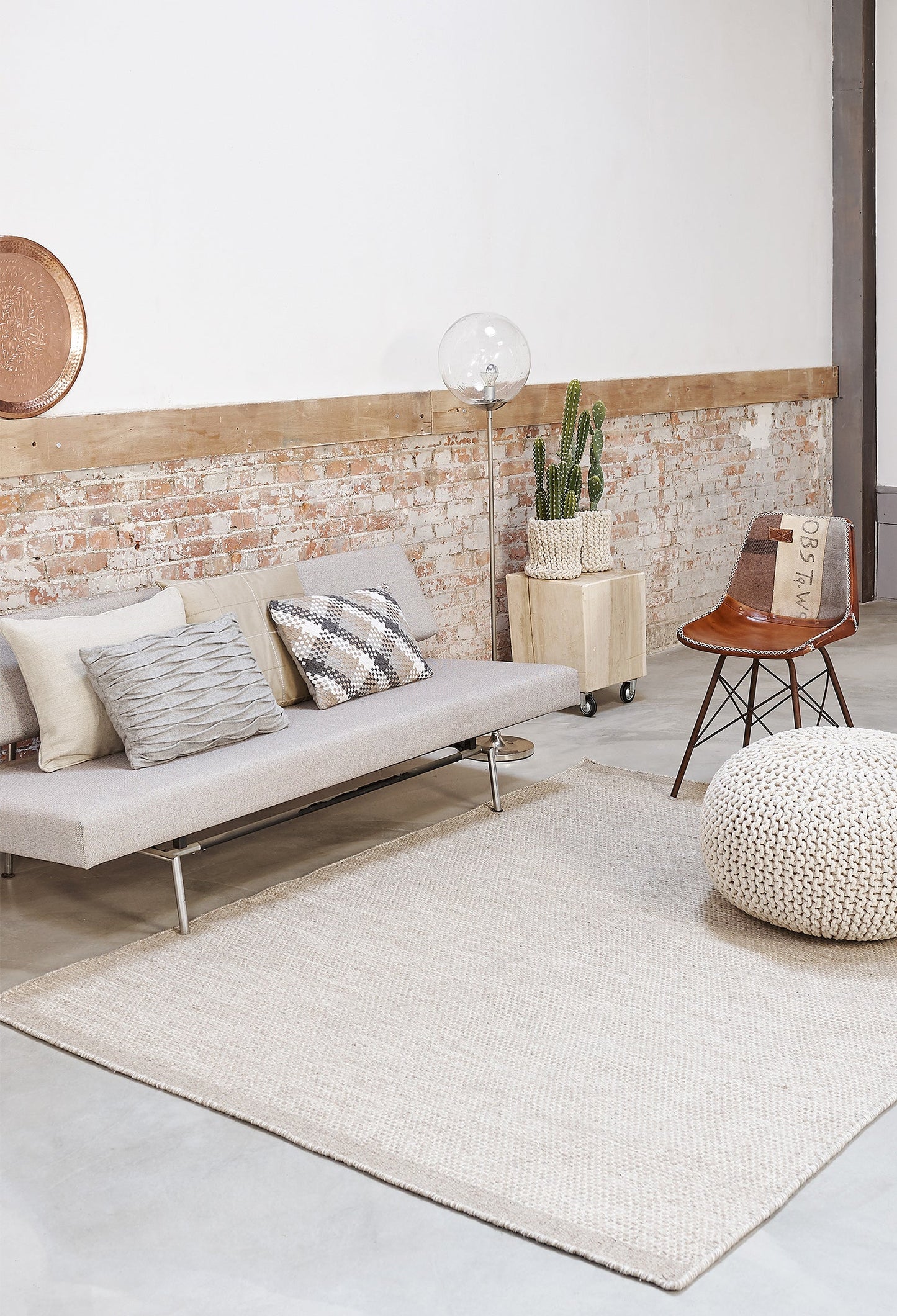 Laagpolig vloerkleed Matta Scandi Grey White Vloerkledenwinkel