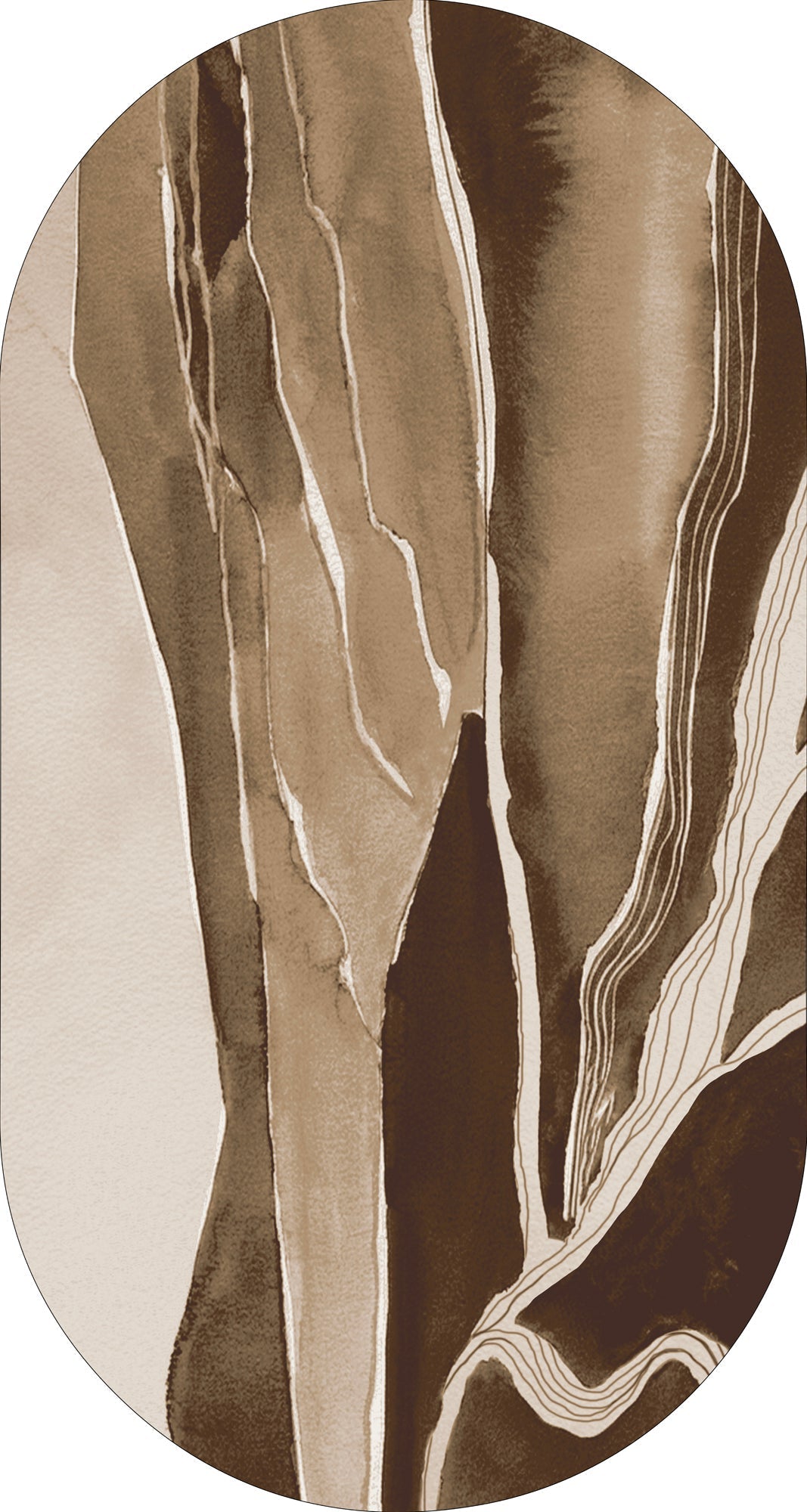 MOMO rugs x NOŪRA studios rug - Horizon Brown/ sand capsule