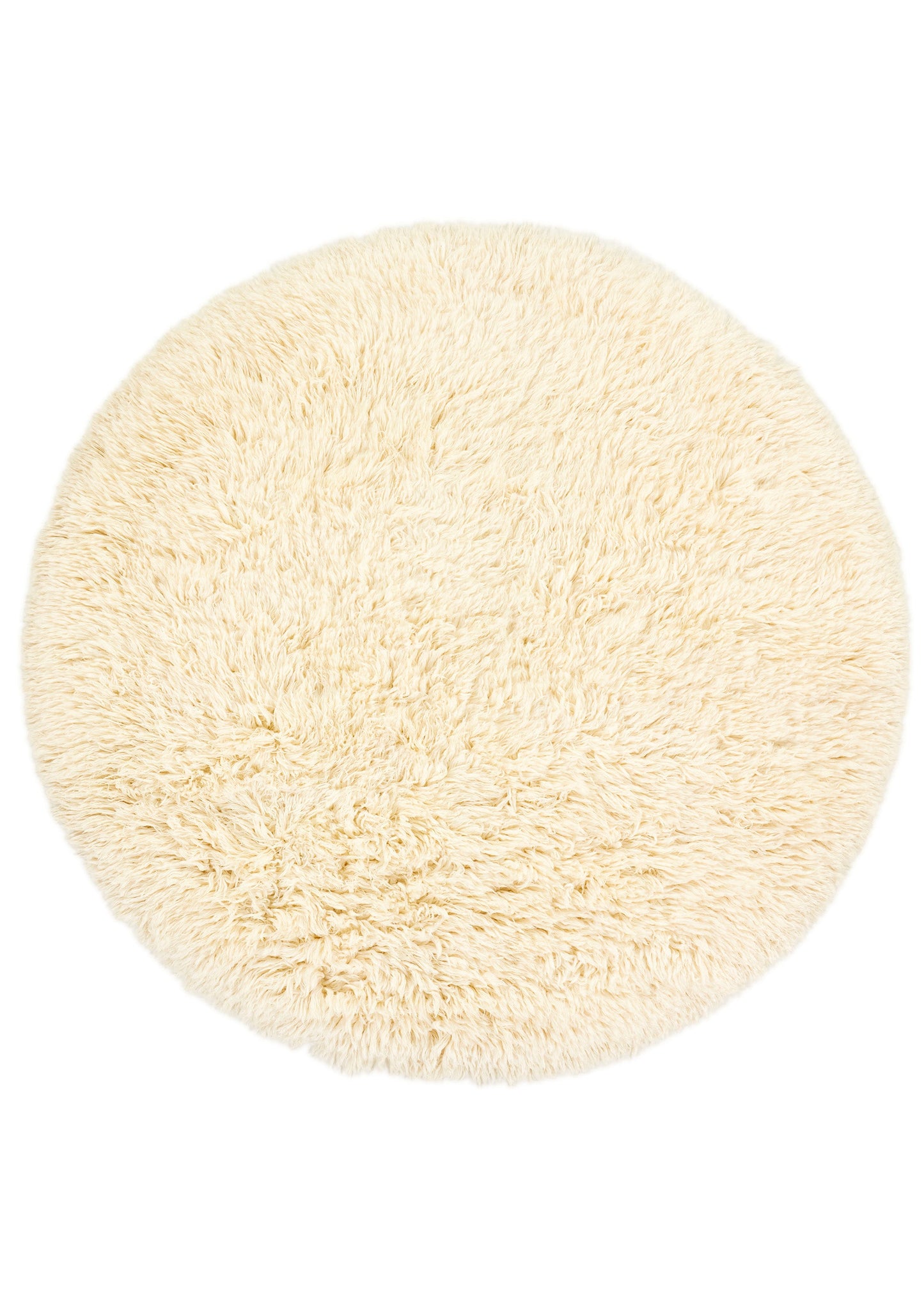 Rug MOMO Rugs Snow White Plain Ivory Round