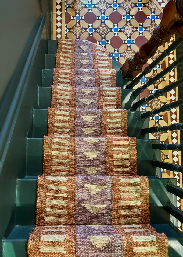 Stair Runner Sophie Cooney Rustic Jute Amina Burnt Orange