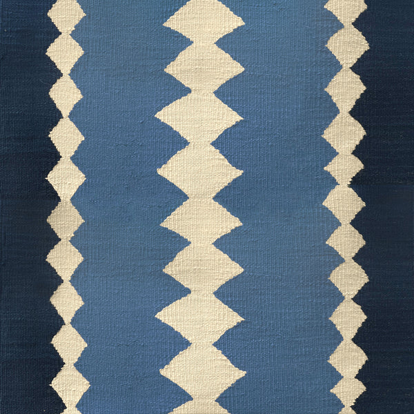 Stair runner Sophie Cooney Amulet Wool Safari Sky Blue