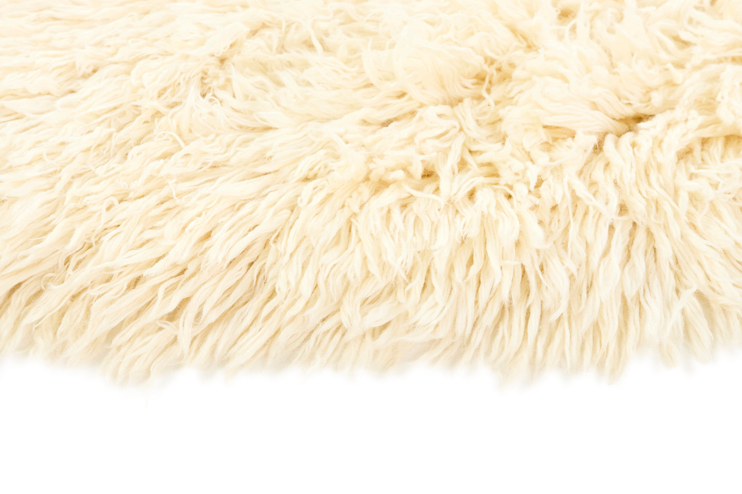 Rug MOMO Rugs Snow White Plain Ivory Round