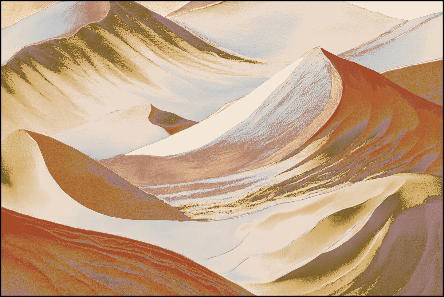 Rug MOMO rugs x NOŪRA studios - Dune Multicolour vibrant