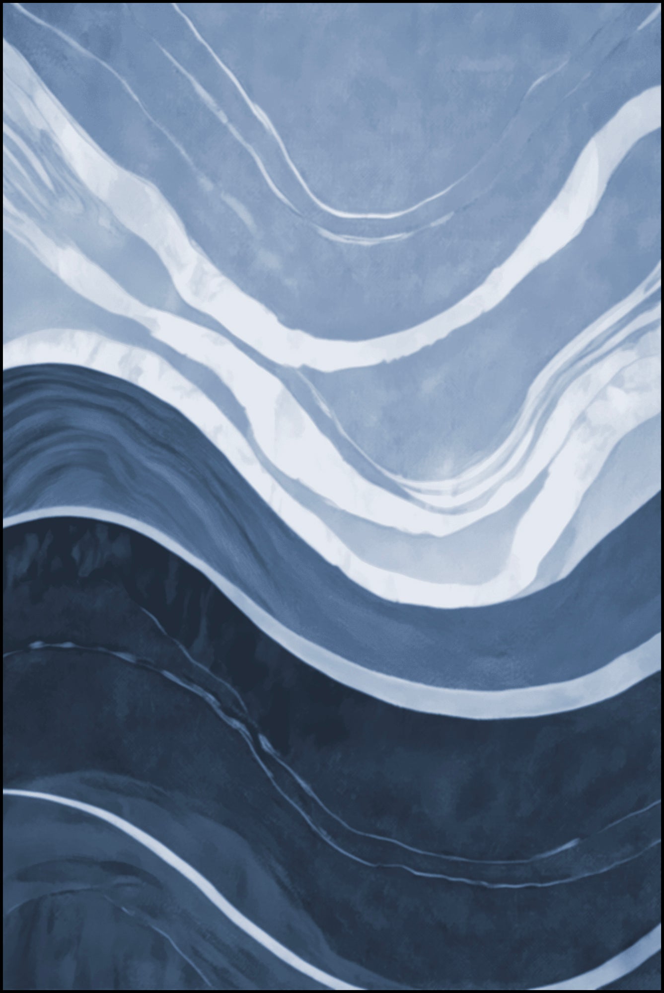 MOMO rugs x NOŪRA studios - Waves Blue