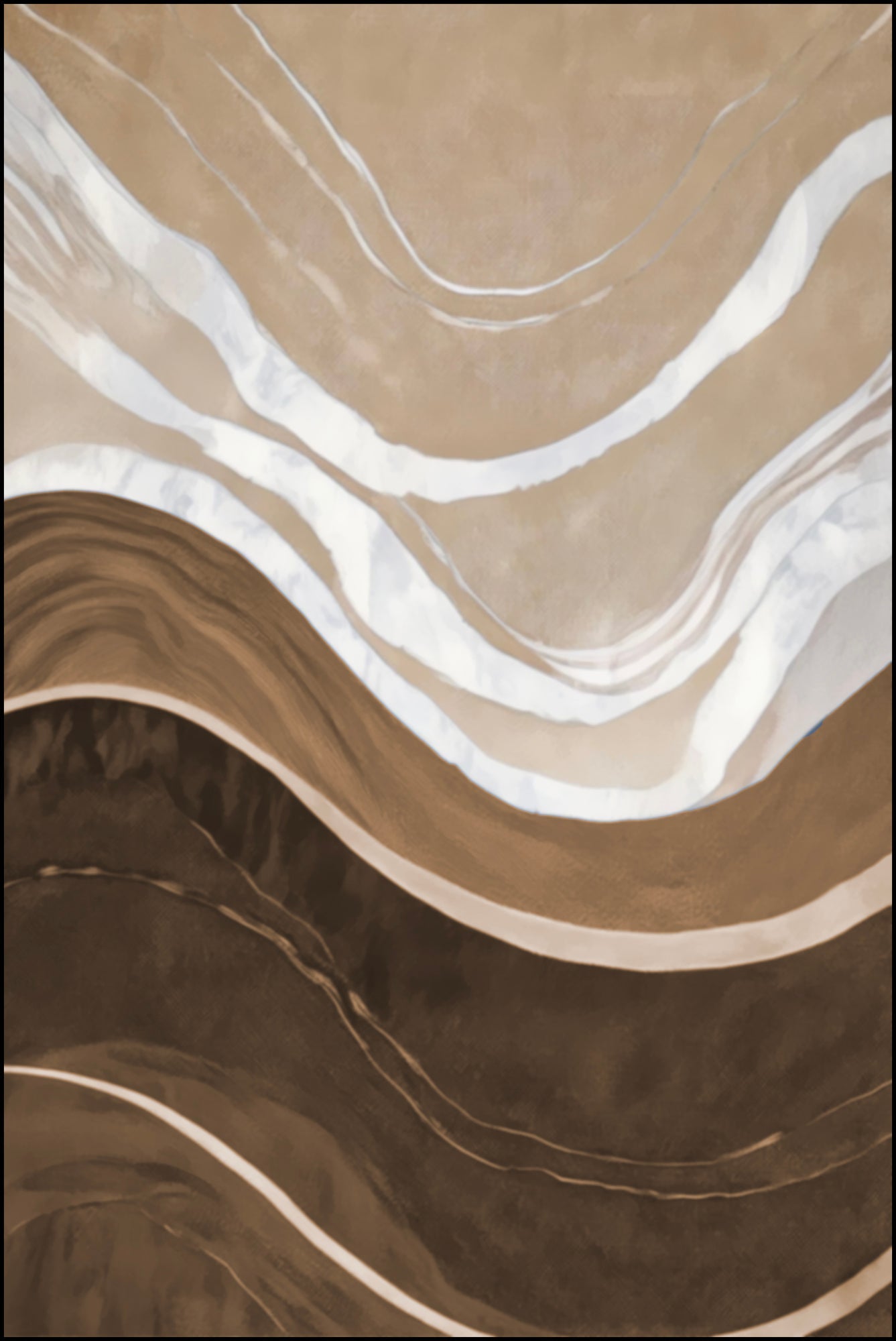 MOMO rugs x NOŪRA studios rug - Waves Brown Sand