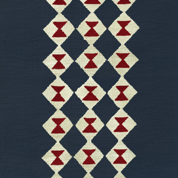 Stair runner Sophie Cooney Amulet Wool Tria Navy