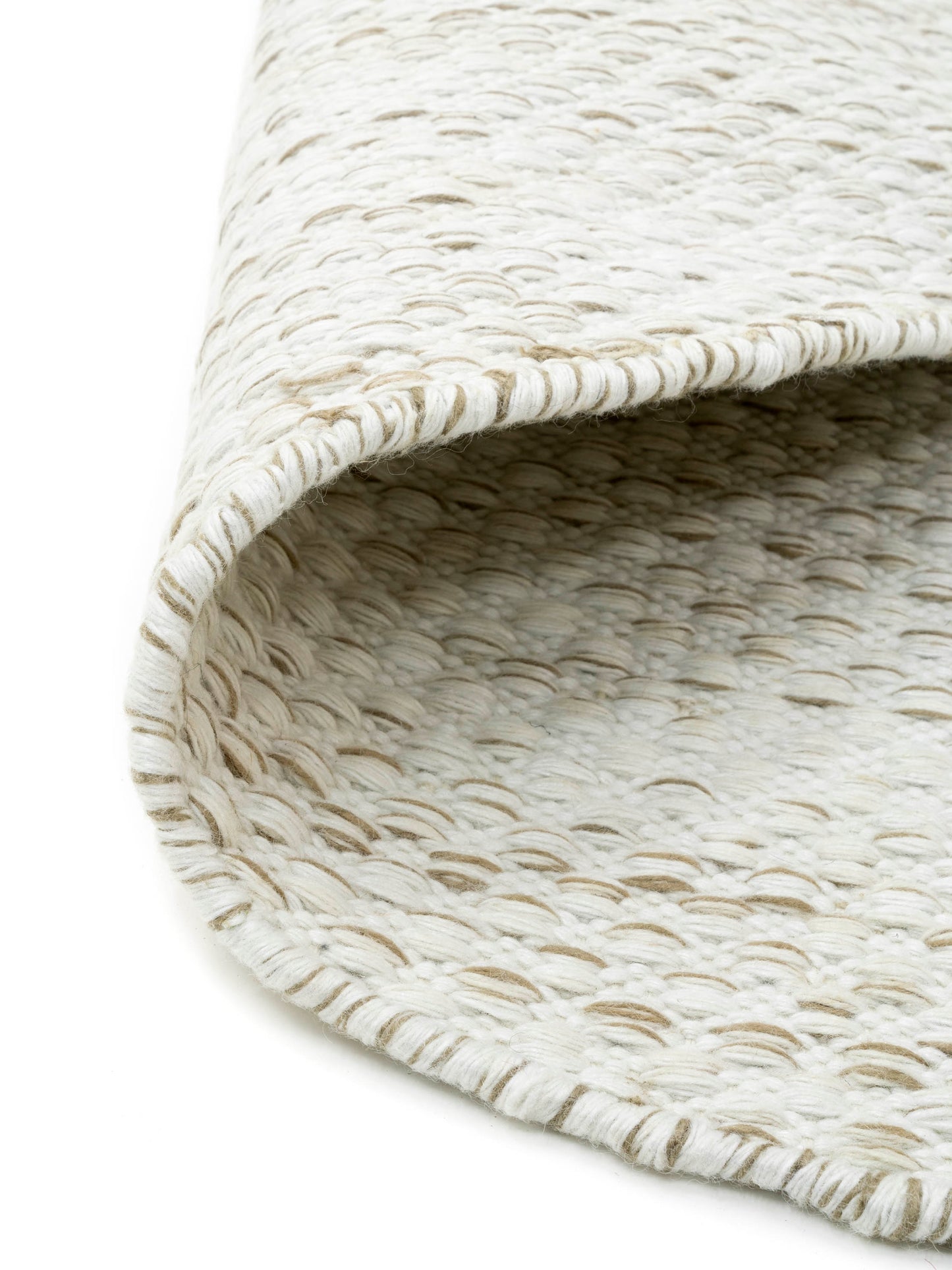 Rug MOMO Rugs Vaasa White Natural Round