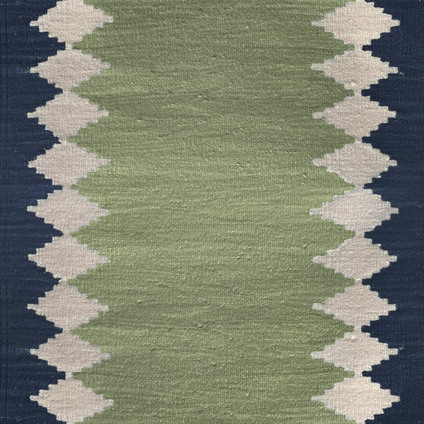 Stair Runner Sophie Cooney Amulet Wool Via Moss Green