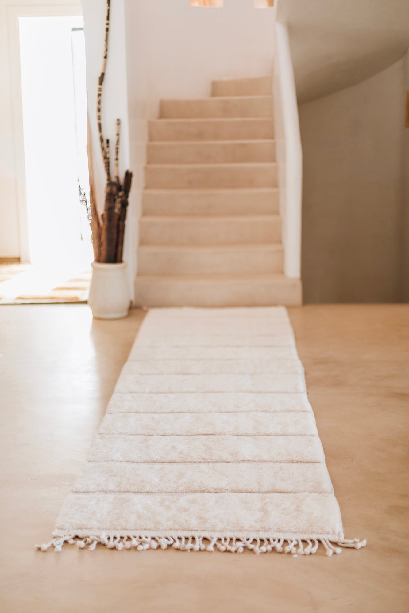 Vloerkleed MOMO Rugs Design Berber Mrirt Inlaid Lines Mel 020 Vloerkledenwinkel