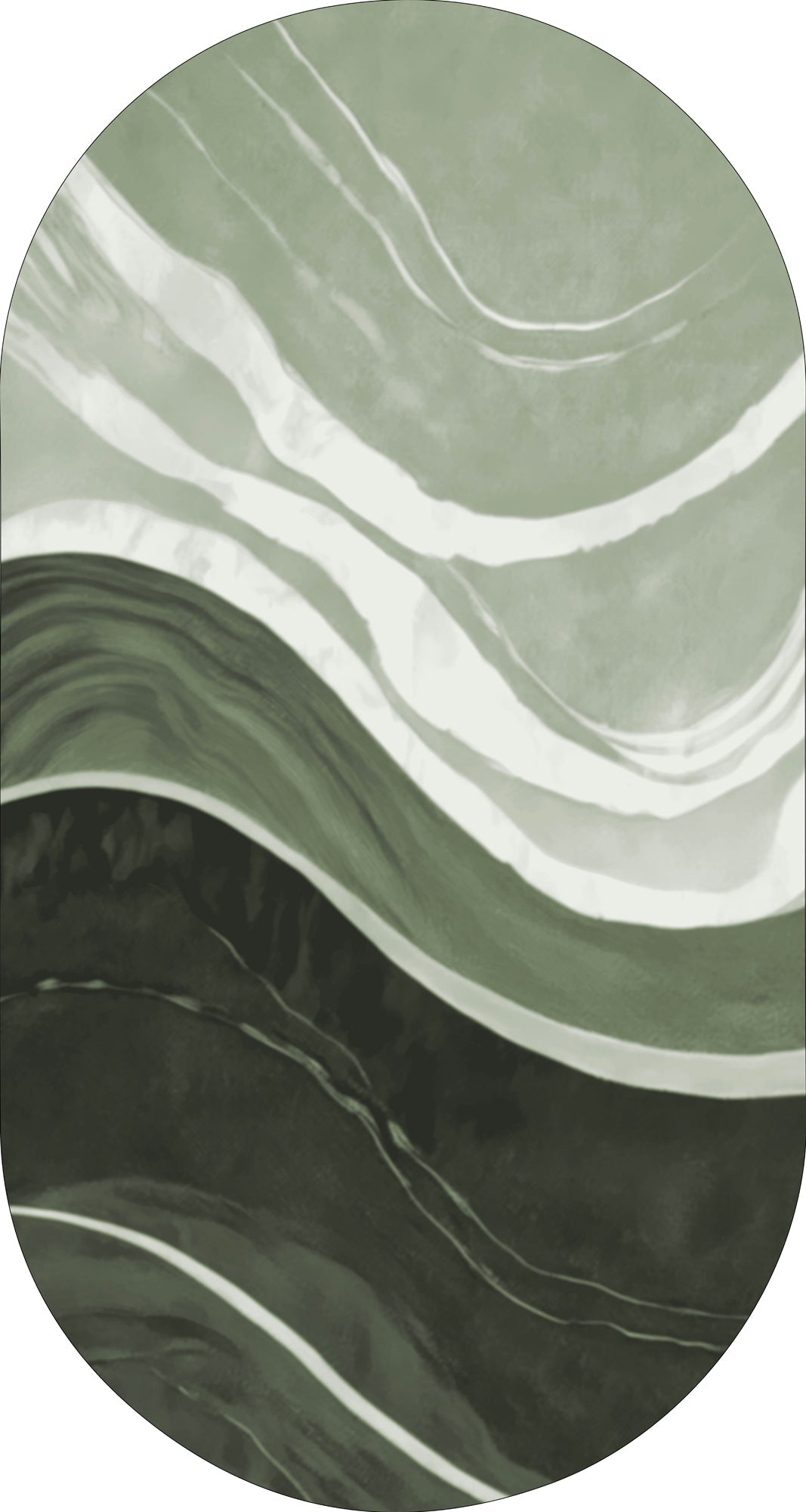 MOMO rugs x NOŪRA studios - Waves Green capsule