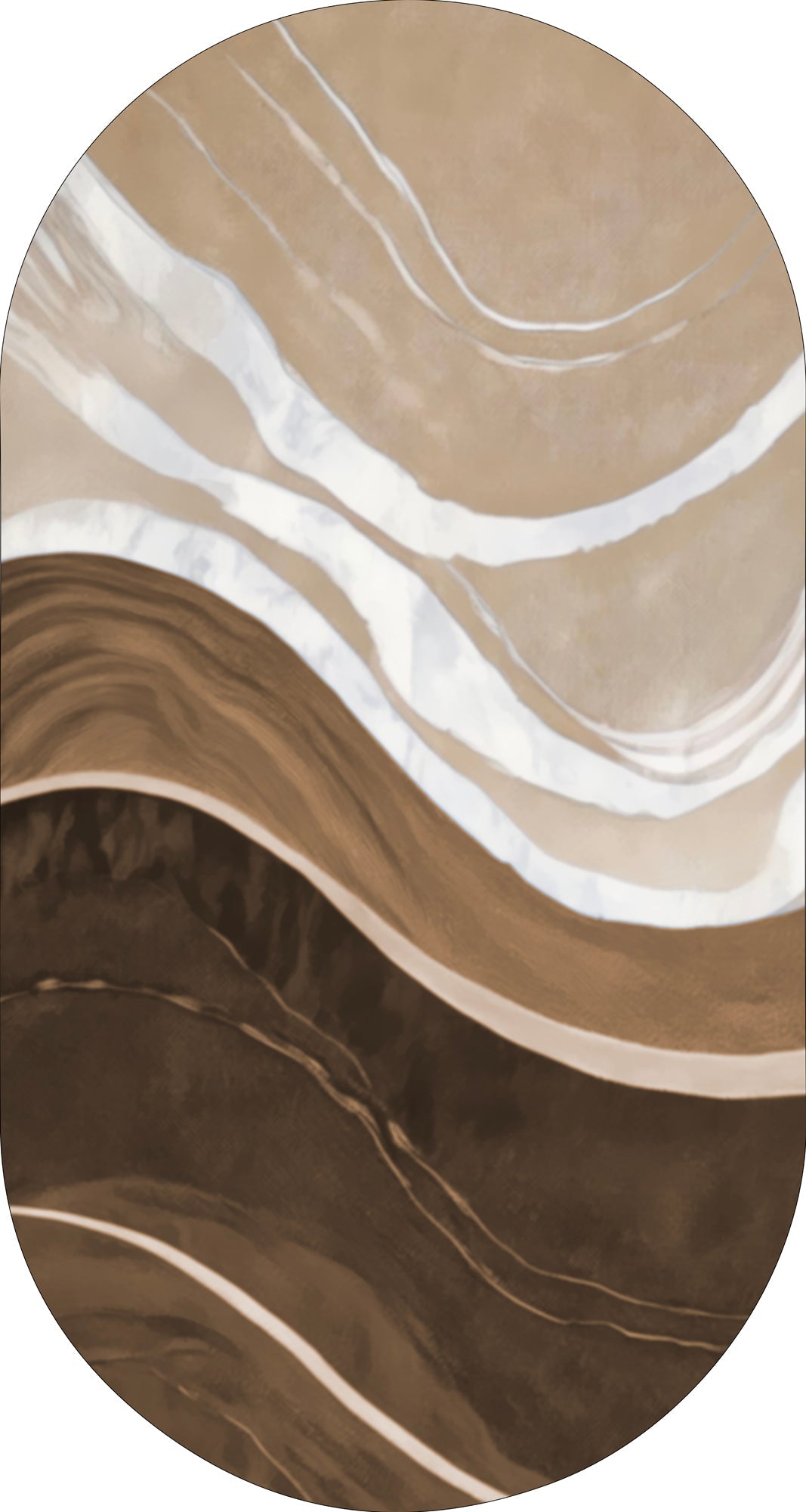 MOMO rugs x NOŪRA studios - Waves Brown Sand capsule rug