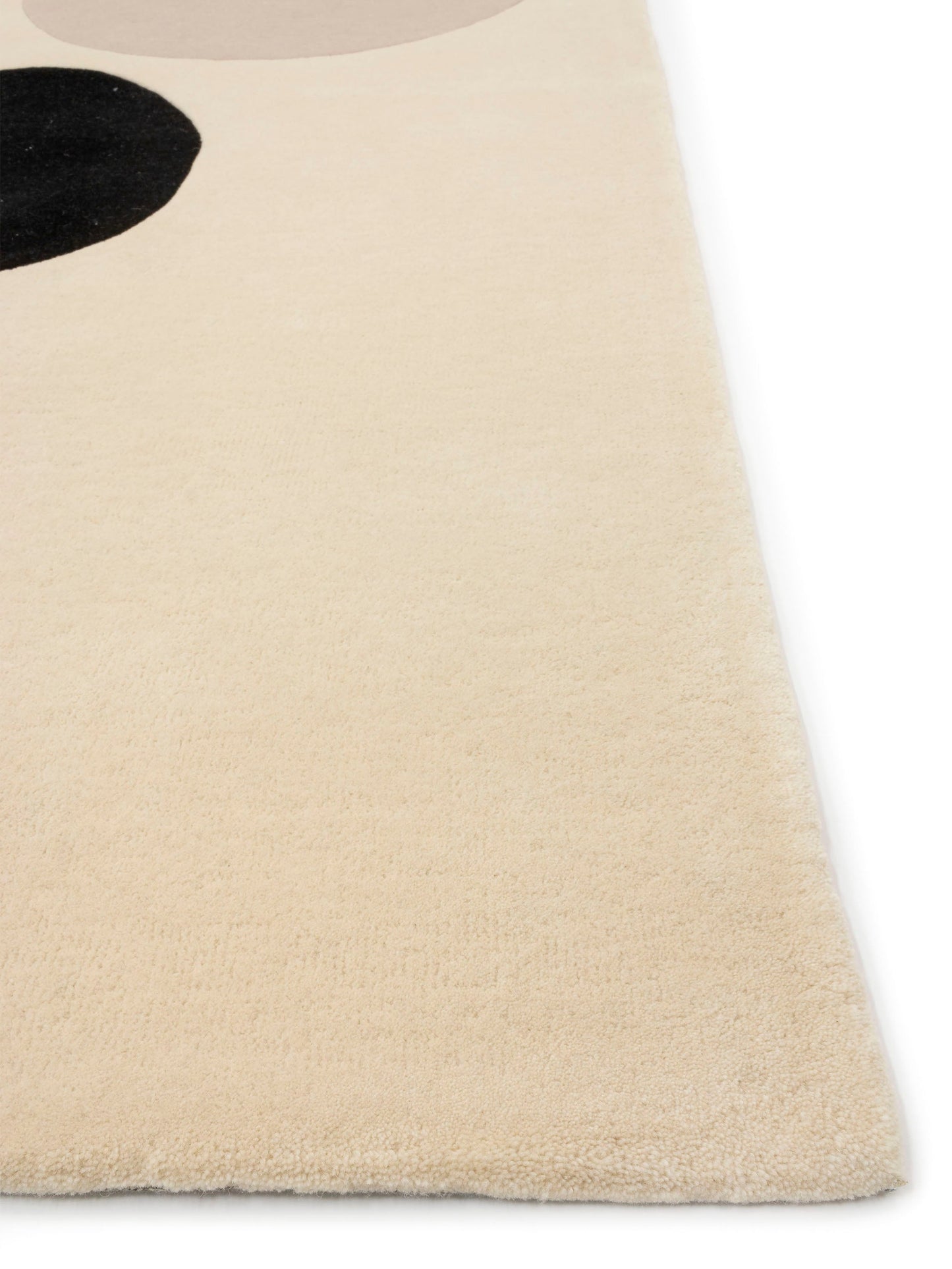 Abstract and refined Bubbles beige carpet