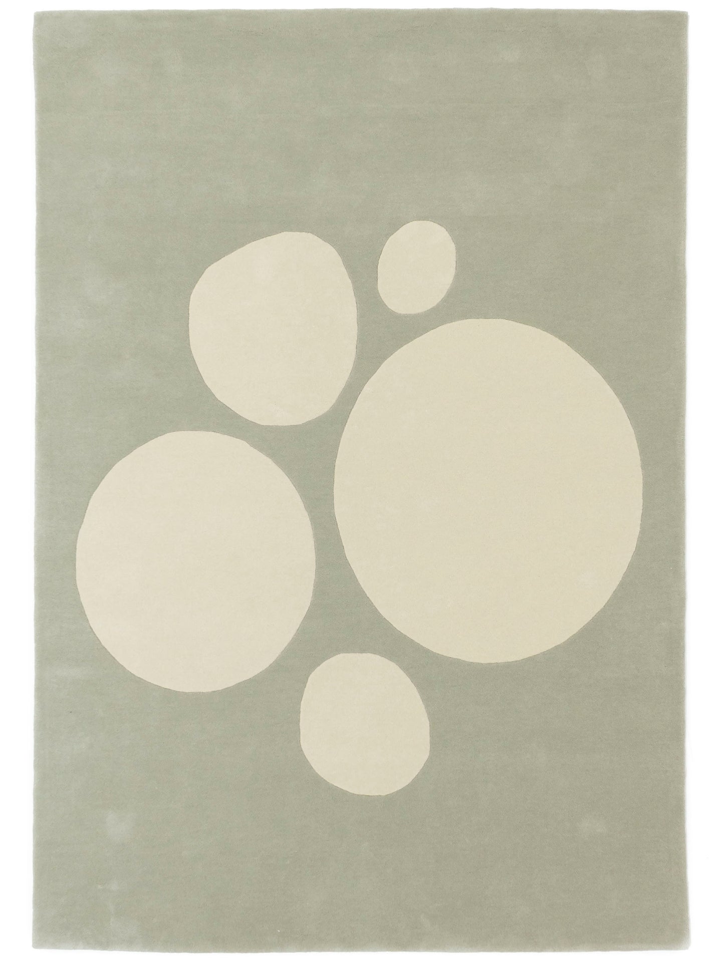 Abstract and refined Bubbles Eucalyptus rug
