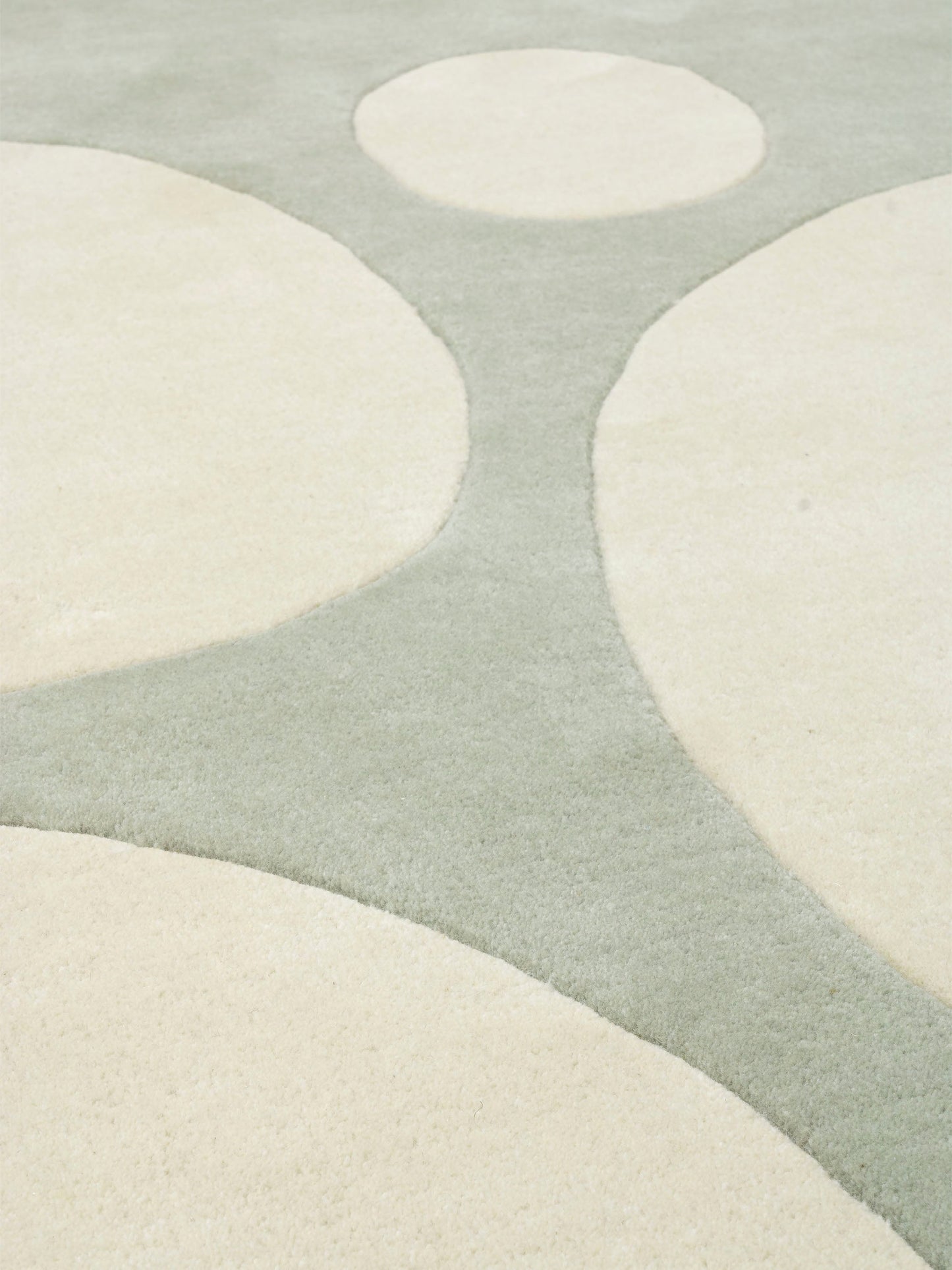 Abstract and refined Bubbles Eucalyptus rug