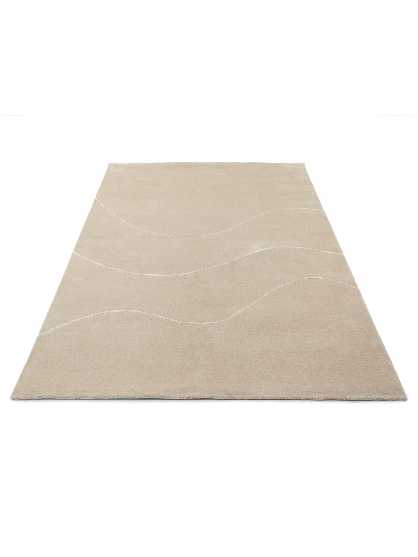 Abstract and refined Flow of Nature Beige carpet