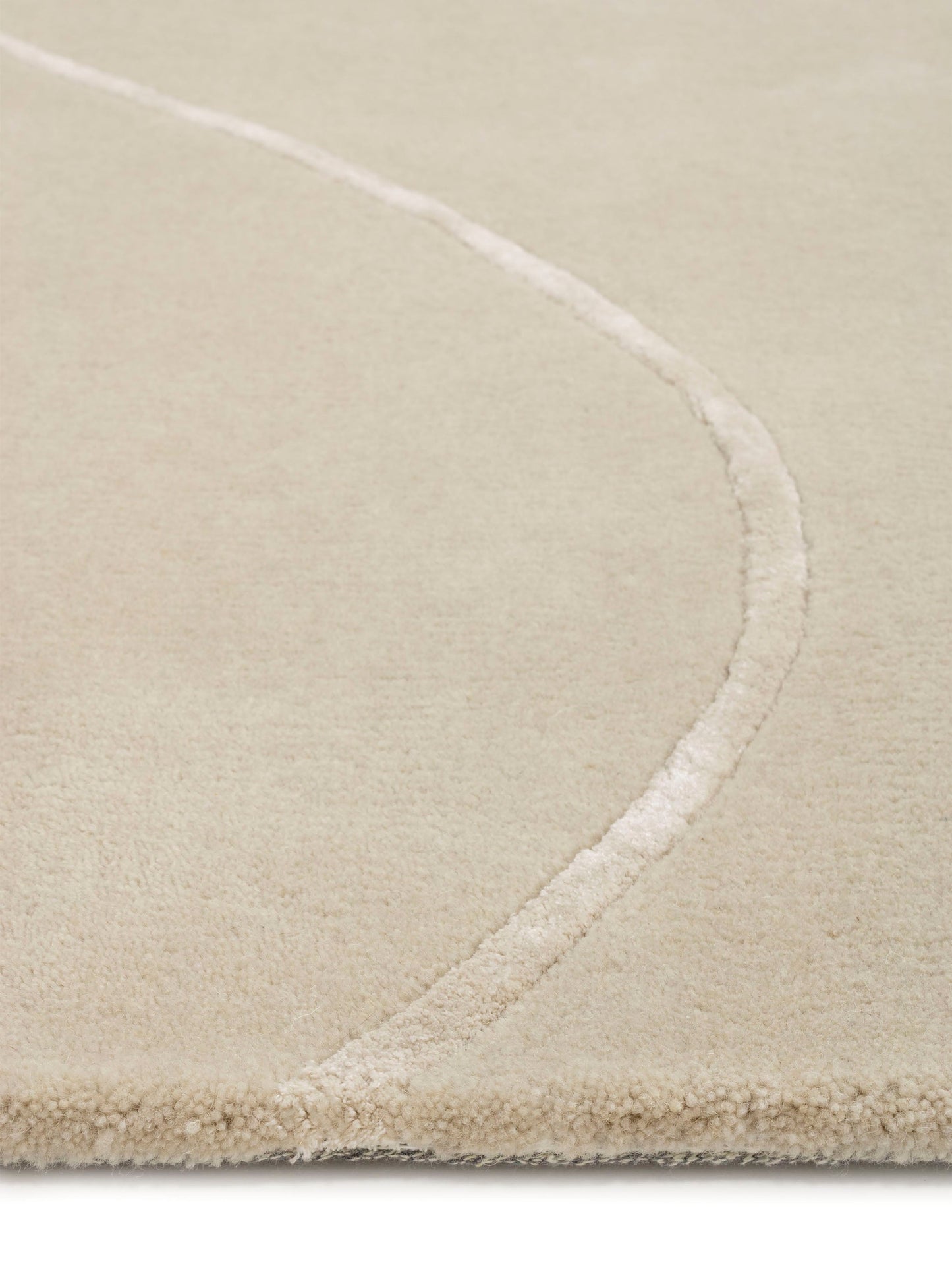 Abstract and refined Flow of Nature Beige carpet