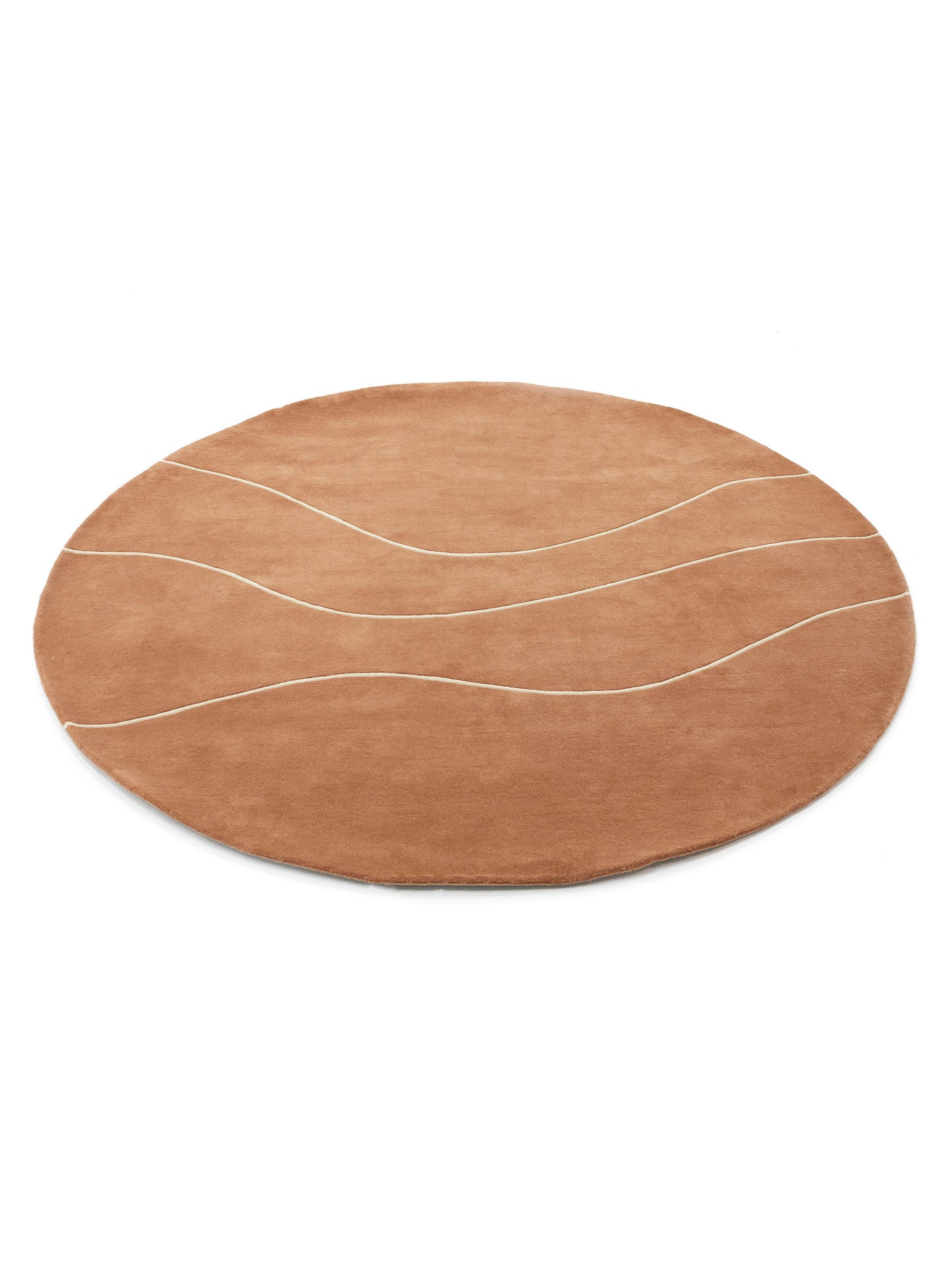 Abstract and refined Flow of Nature Round carpet