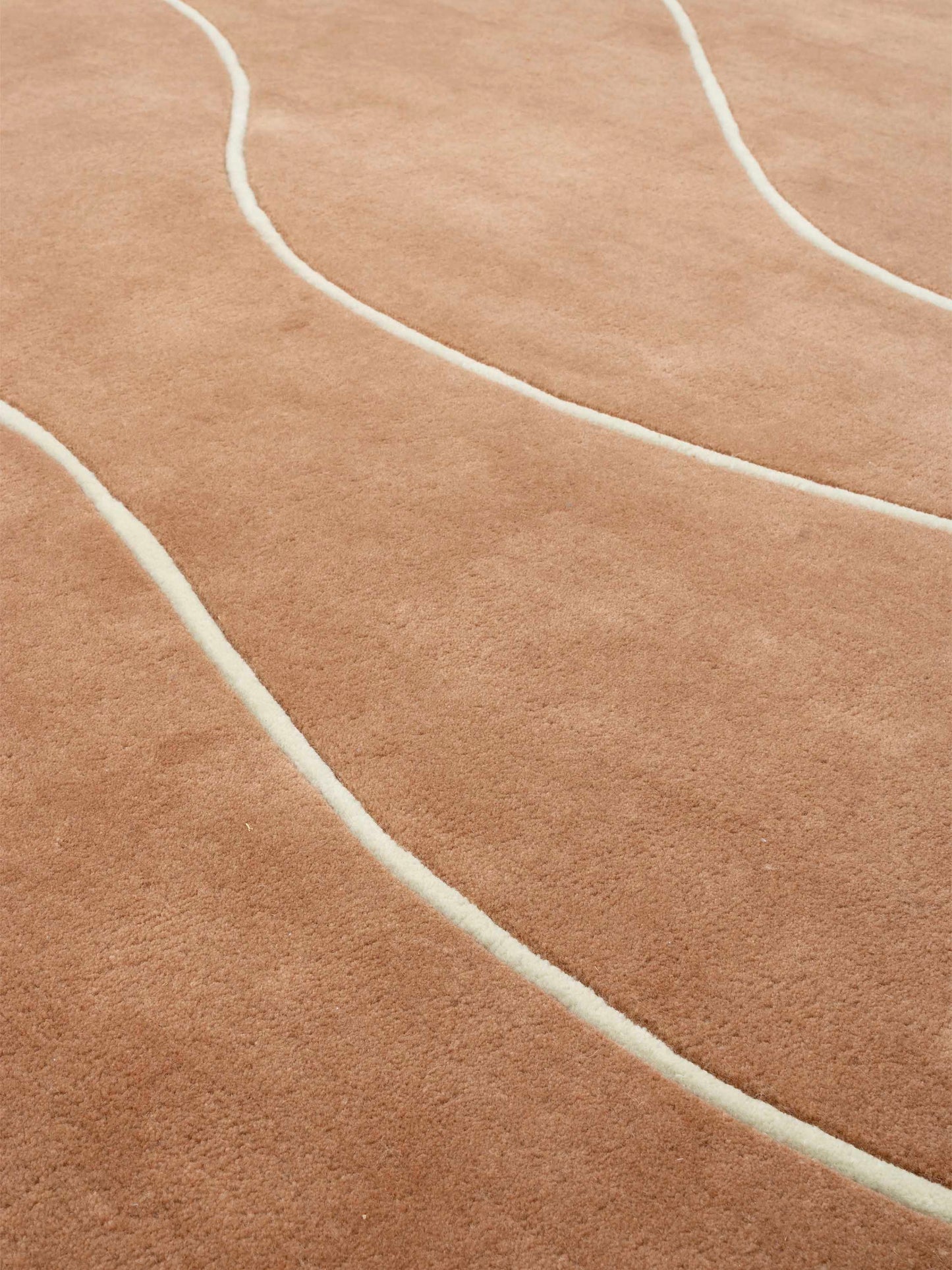 Abstract and refined Flow of Nature Round carpet