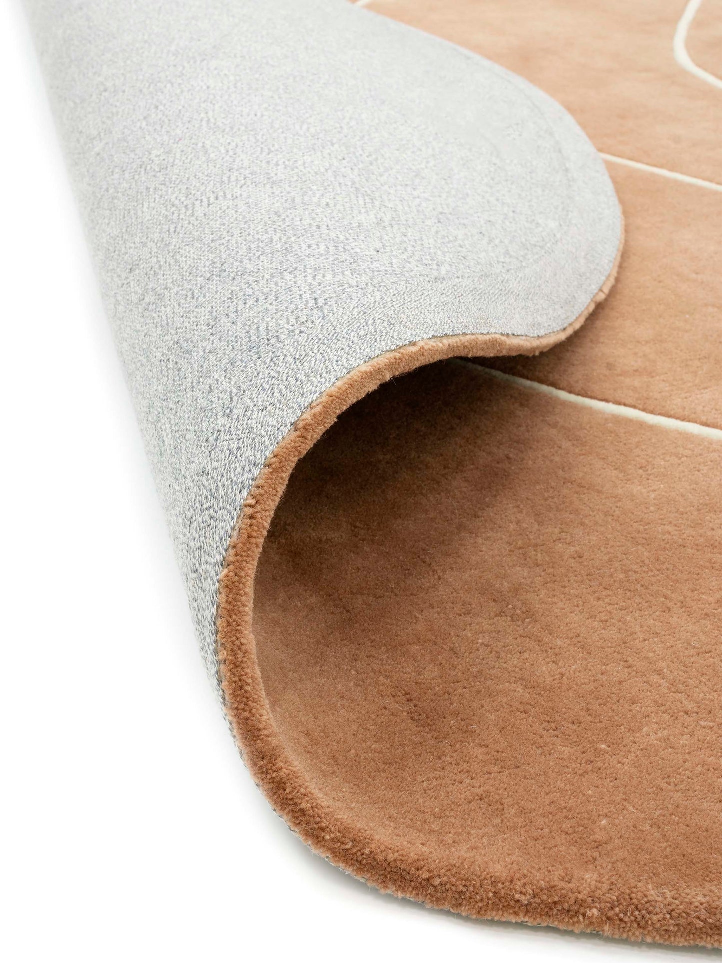 Abstract and refined Flow of Nature Round carpet