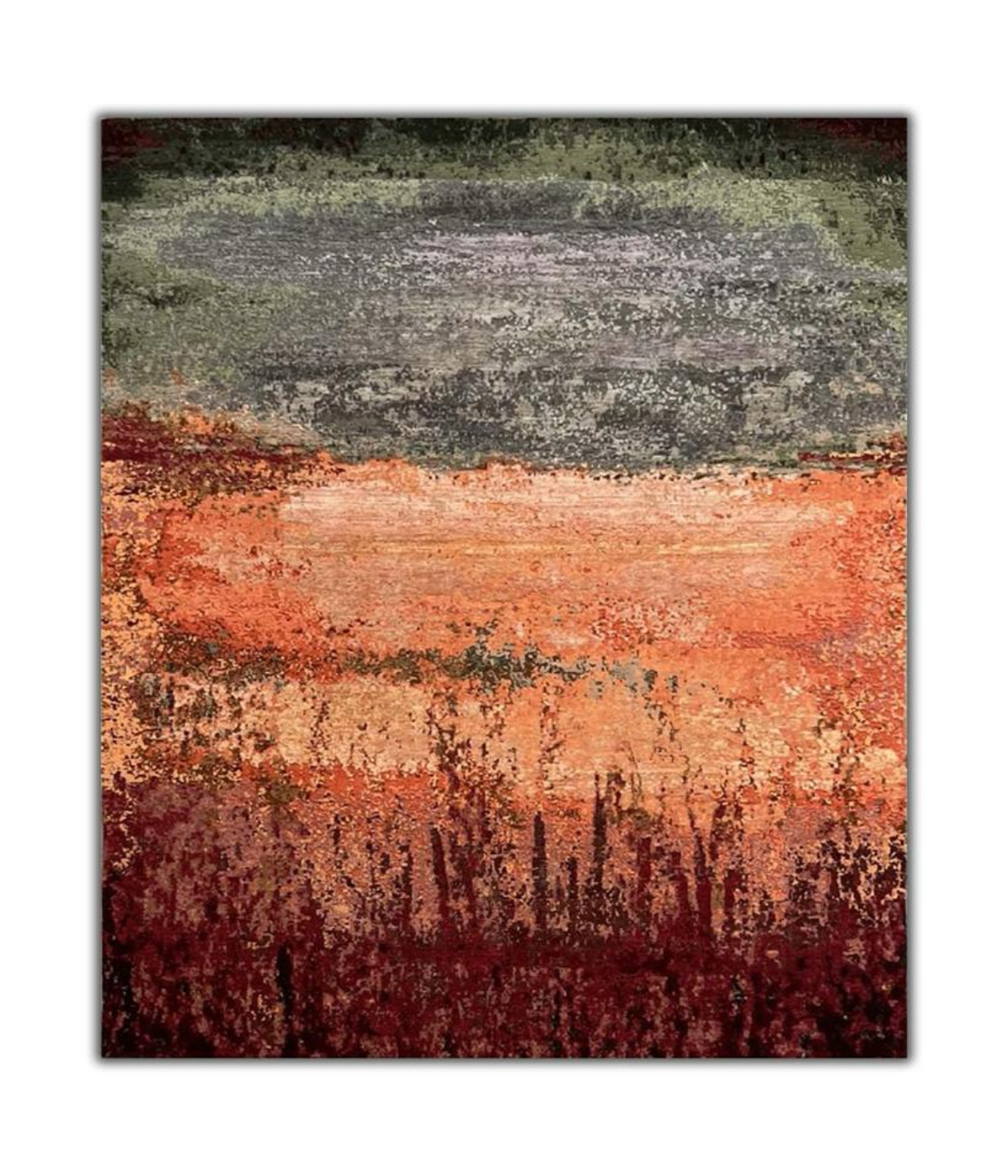 MOMO Rugs Autumn Rug – Handmade Wool & Bamboo Design by Ifrah
