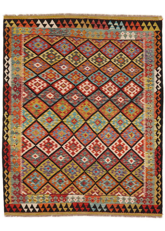 Handwoven Oriental Carpet | Unique Afghan Kelim 1187 (in stock)