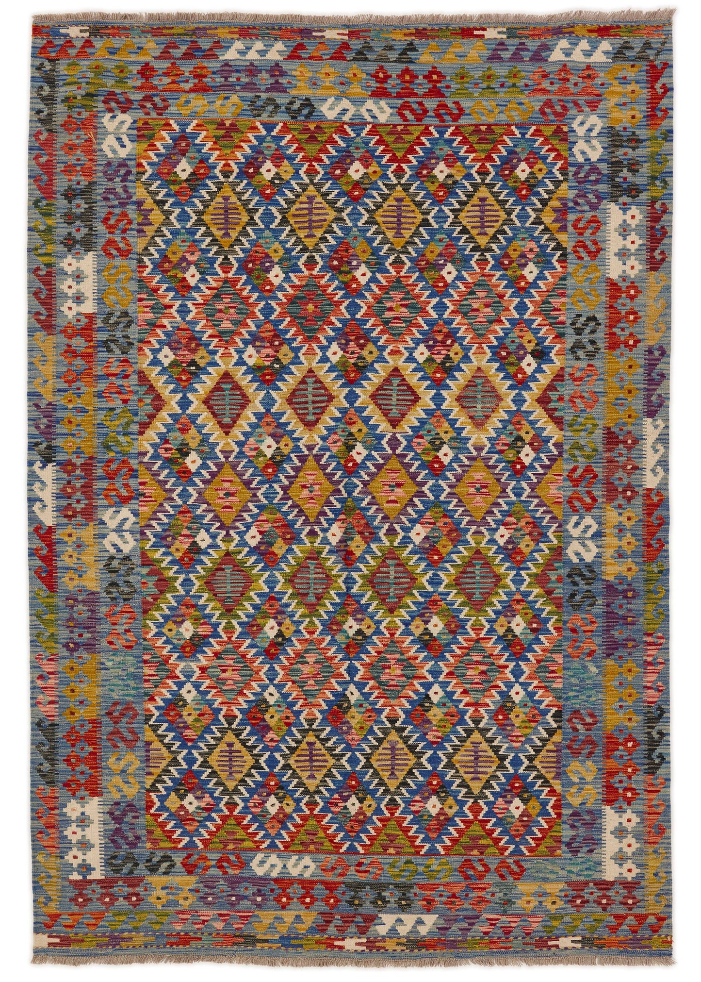 Handwoven Oriental Carpet | Unique Afghan Kelim 13908 (in stock)