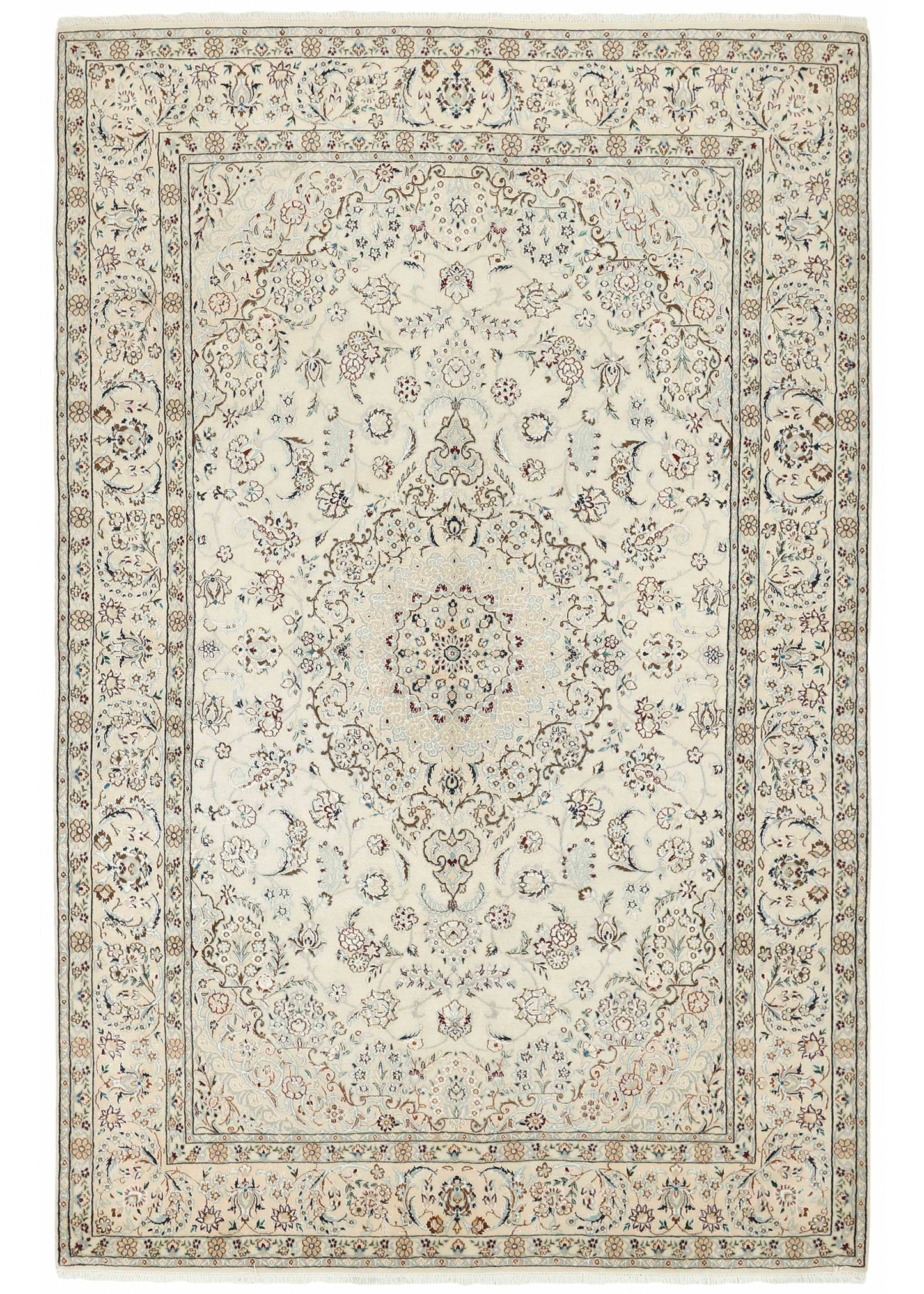 Hand-knotted Oriental Carpet | Unique Nain 91348 (in stock)
