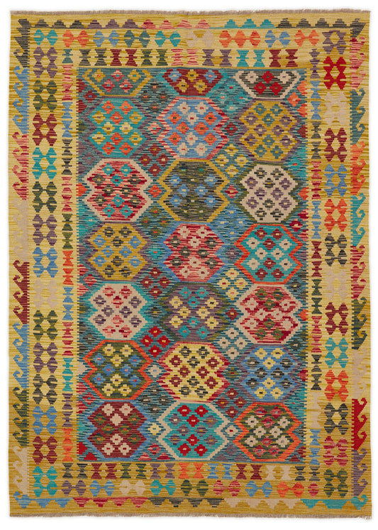 Handwoven Oriental Carpet | Unique Afghan Kelim 13912 (in stock)