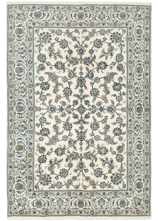 Hand-knotted Oriental Carpet | Unique Nain Kashmar 67583 (in stock)
