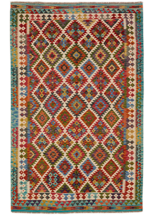 Handwoven Oriental Carpet | Unique Afghan Kelim 13990 (in stock)