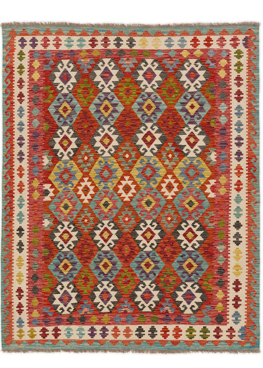 Handwoven Oriental Carpet | Unique Afghan Kelim 13862 (in stock)