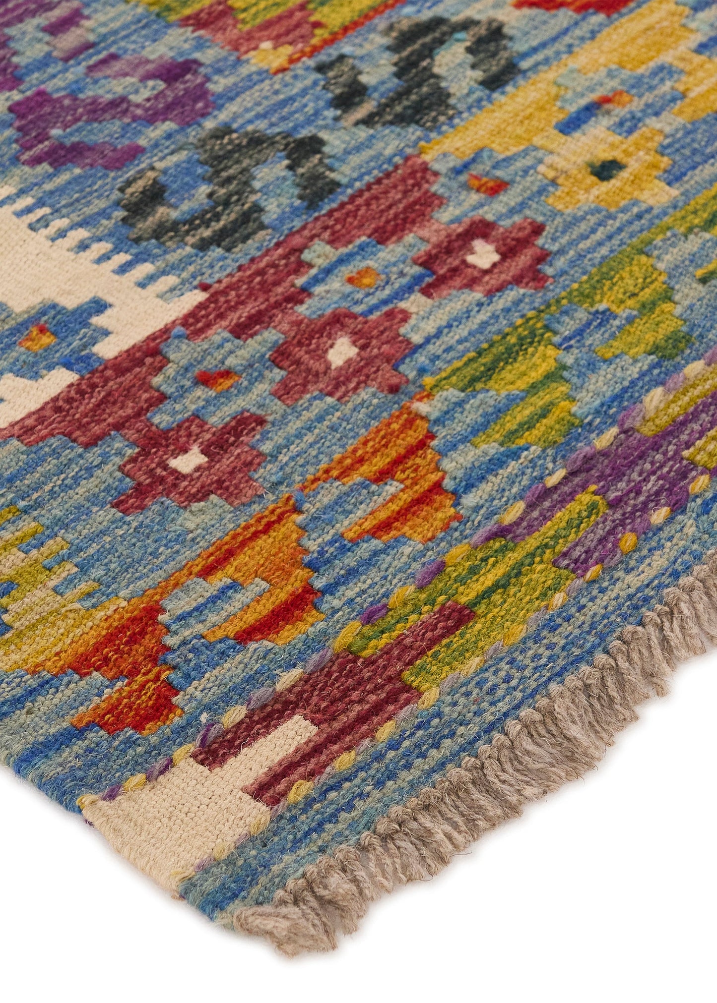Handwoven Oriental Carpet | Unique Afghan Kelim 13908 (in stock)
