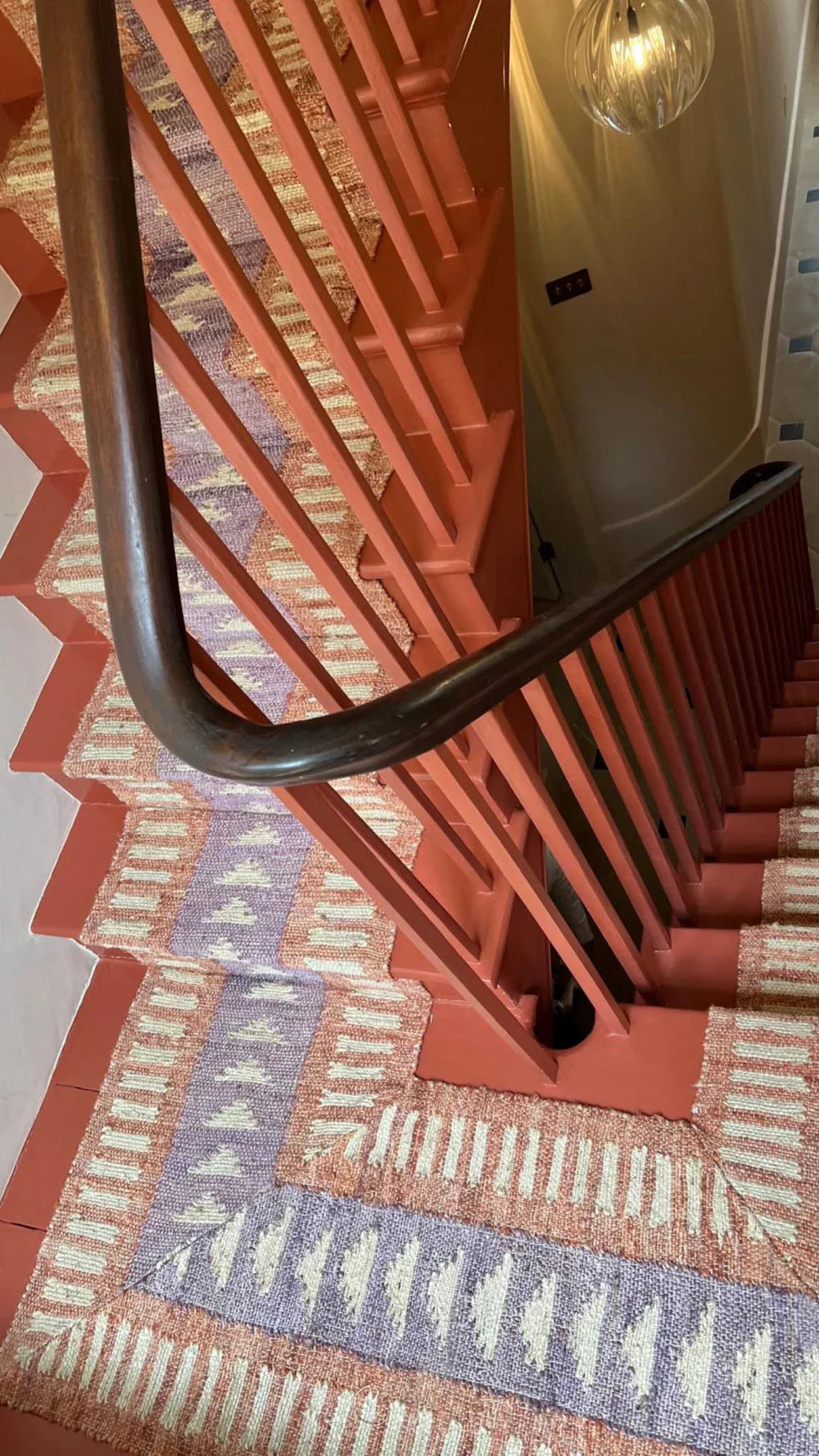Stair Runner Sophie Cooney Rustic Jute Amina Burnt Orange