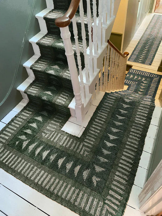 Stair Runner Sophie Cooney Rustic Jute Amina Sage Green