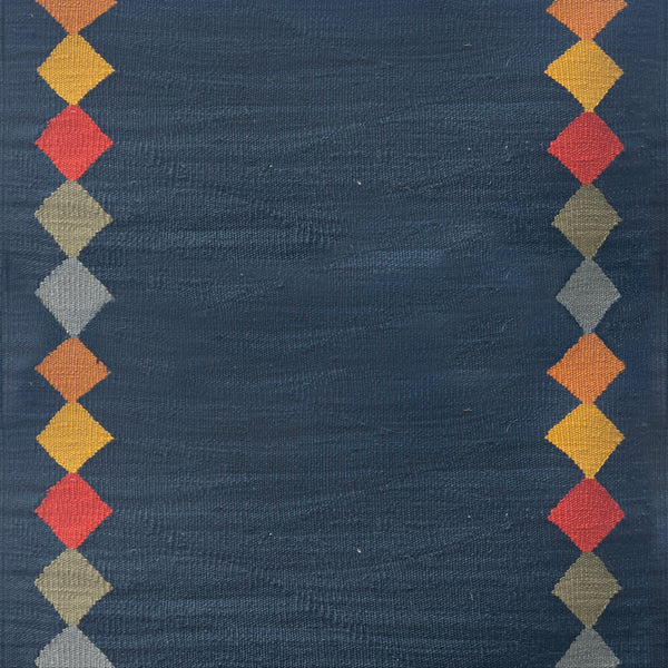 Stair runner Sophie Cooney Amulet Wool Azra Navy