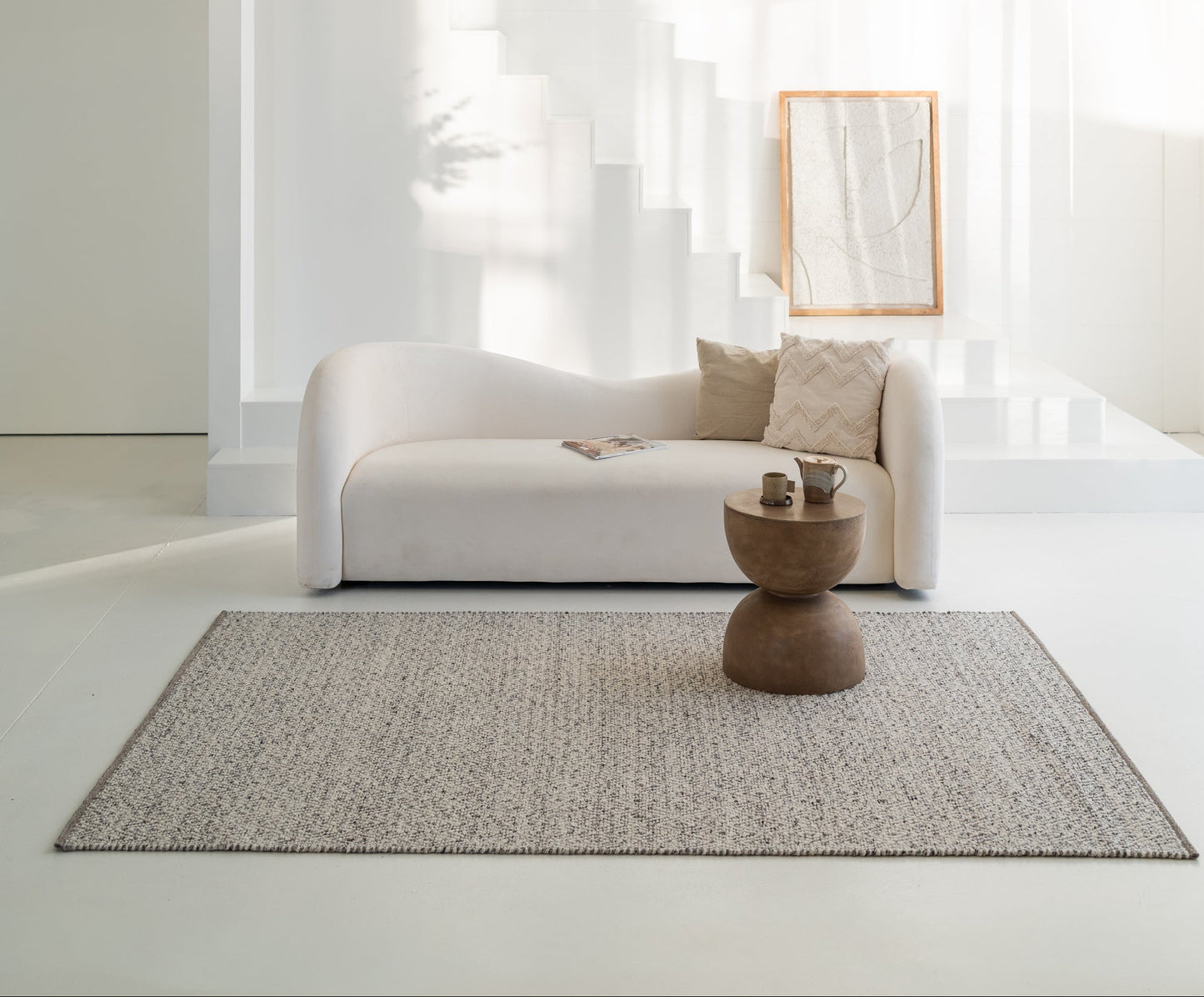 Carpet MOMO Rugs | Fine Baregrain Black White